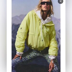 Free People Movement Cloud Cover Neon Yellow Jacket